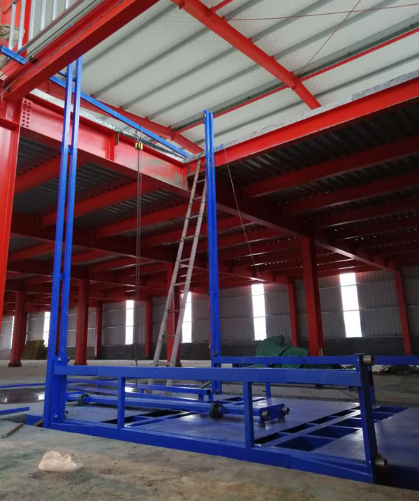 液壓升降平臺安裝現場 液壓升降平臺安裝現場